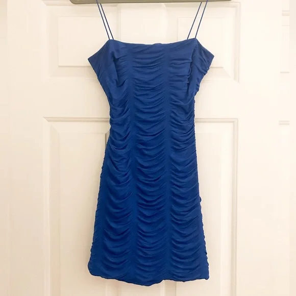 blue windsor hoco dress Homecoming Dresses Windsor Clothing Dresses Blue Sequin Homecoming Dress From Wore Depop